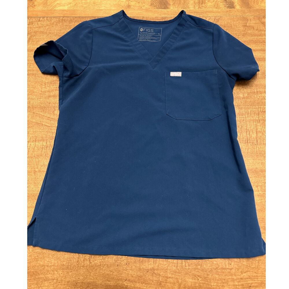Figs Catarina Scrub Top Sapphire XS